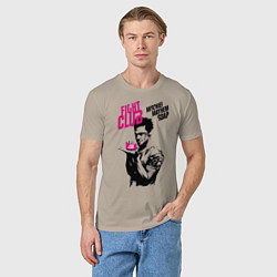 Футболка хлопковая мужская Мыло Тайлера, цвет: миндальный — фото 2