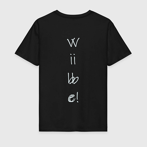 Мужская футболка Vibe party white logo / Черный – фото 2