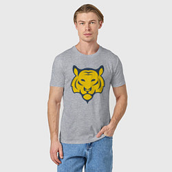 Футболка хлопковая мужская Yellow Tiger, цвет: меланж — фото 2