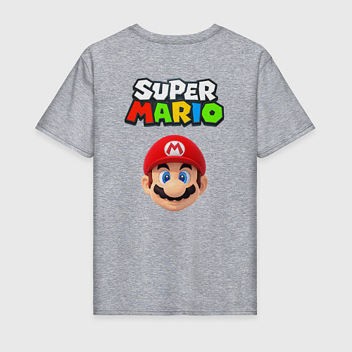 Мужская футболка Mario Bros / Меланж – фото 2