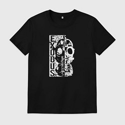 Футболка хлопковая мужская Exodus, цвет: черный