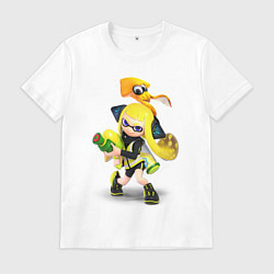 Футболка хлопковая мужская Splatoon Girl, цвет: белый