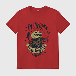 Футболка хлопковая мужская Halloween, цвет: красный