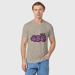 Футболка хлопковая мужская Игрок - 456, цвет: миндальный — фото 2