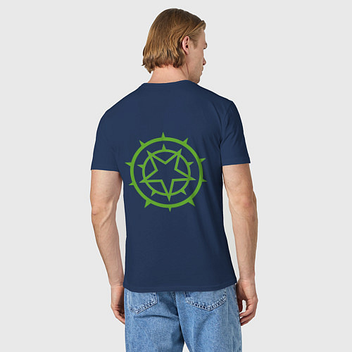 Мужская футболка Pentagrams by Apkx / Тёмно-синий – фото 4