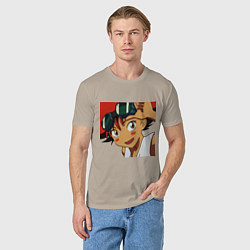 Футболка хлопковая мужская Edward Wong, цвет: миндальный — фото 2