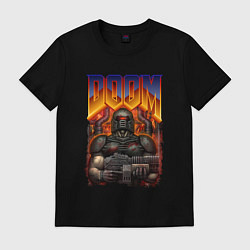 Футболка хлопковая мужская DOOM 64, цвет: черный