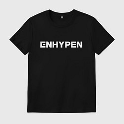 Футболка хлопковая мужская ENHYPEN, цвет: черный