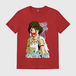 Футболка хлопковая мужская Angry princess, цвет: красный