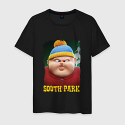 Футболка хлопковая мужская Eric Cartman 3D South Park, цвет: черный