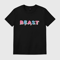 Футболка хлопковая мужская Mr Beast - Art 1, цвет: черный