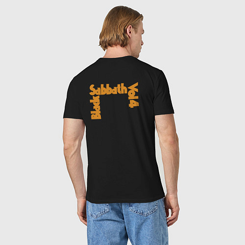 Мужская футболка Black Sabbath Vol 4 Рок группа / Черный – фото 4