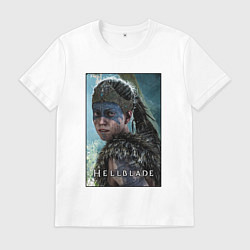 Футболка хлопковая мужская Hellblade Хеллблейд, цвет: белый