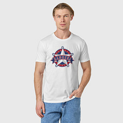 Футболка хлопковая мужская Texas Rangers -baseball team, цвет: белый — фото 2