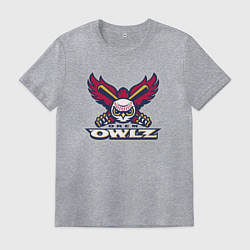 Футболка хлопковая мужская Orem Owlz - baseball team, цвет: меланж