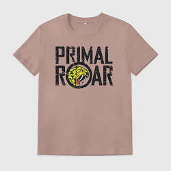 Футболка хлопковая мужская Black logo, цвет: пыльно-розовый