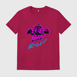 Футболка хлопковая мужская Аркейн 06, цвет: маджента