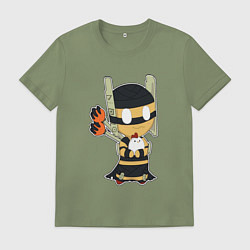 Футболка хлопковая мужская Shadow Shaman Chibi, цвет: авокадо
