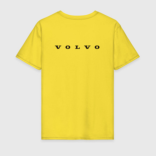 Мужская футболка VOLVO лого / Желтый – фото 2