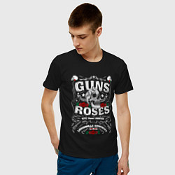 Футболка хлопковая мужская GUNS N ROSES РОК, цвет: черный — фото 2