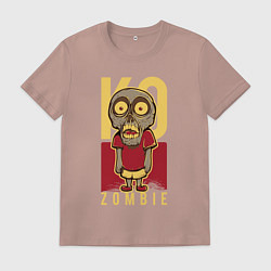 Футболка хлопковая мужская Мини зомби, цвет: пыльно-розовый