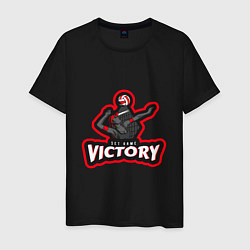 Футболка хлопковая мужская Set Game Victory, цвет: черный
