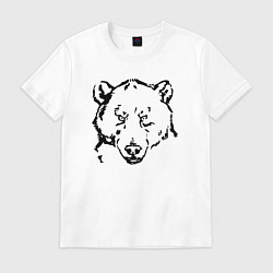 Футболка хлопковая мужская Black bear, цвет: белый
