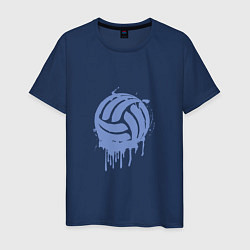 Футболка хлопковая мужская Ink Ball, цвет: тёмно-синий