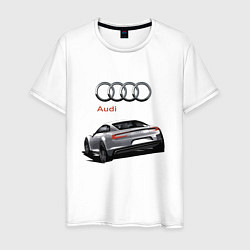 Футболка хлопковая мужская Audi Prestige Concept, цвет: белый