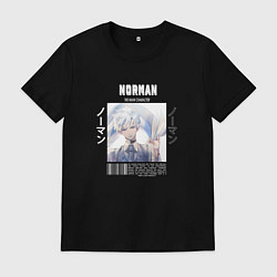 Футболка хлопковая мужская I Norman, цвет: черный