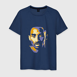 Футболка хлопковая мужская Kobe Face, цвет: тёмно-синий