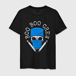 Футболка хлопковая мужская BOO BOO CREW, цвет: черный