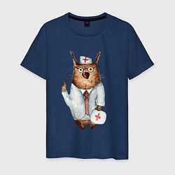 Мужская футболка Врач сова