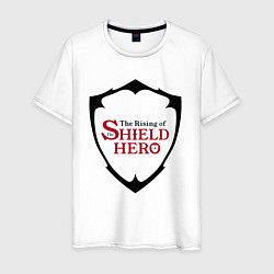 Футболка хлопковая мужская The Rising of the Shield Hero Logo, цвет: белый