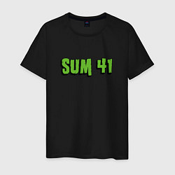 Футболка хлопковая мужская SUM41 LOGO, цвет: черный