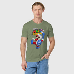 Футболка хлопковая мужская Super Mario 3D World Boomerang, цвет: авокадо — фото 2