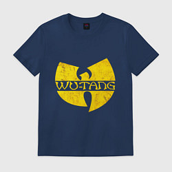 Футболка хлопковая мужская Wu tang logo, цвет: тёмно-синий