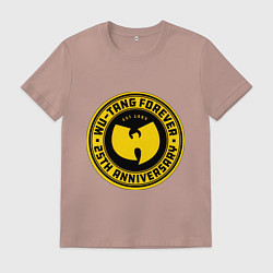 Футболка хлопковая мужская Forеver WU, цвет: пыльно-розовый