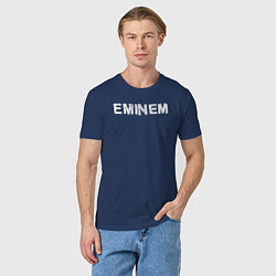 Футболка хлопковая мужская Eminem ЭМИНЕМ, цвет: тёмно-синий — фото 2