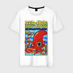 Футболка хлопковая мужская Red peppers, цвет: белый