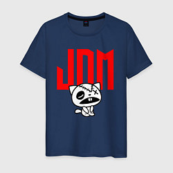 Футболка хлопковая мужская JDM Kitten-Zombie Japan, цвет: тёмно-синий