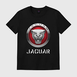 Футболка хлопковая мужская JAGUAR Jaguar, цвет: черный