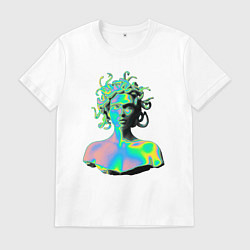 Мужская футболка Gorgon Medusa Vaporwave Neon