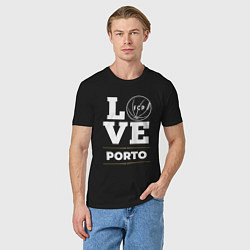 Футболка хлопковая мужская Porto Love Classic, цвет: черный — фото 2