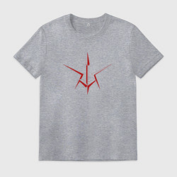 Футболка хлопковая мужская Code Geass Логотип, цвет: меланж