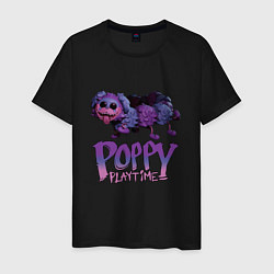 Футболка хлопковая мужская POPPY PLAYTIME PJ Pug-a-Pillar, цвет: черный