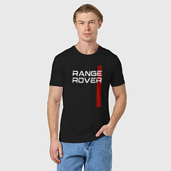 Футболка хлопковая мужская RANGE ROVER LAND ROVER, цвет: черный — фото 2