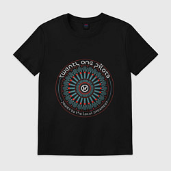 Футболка хлопковая мужская TWENTY ONE PILOTS POWER TO THE LOCAL DREAMER, цвет: черный