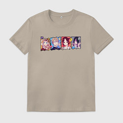 Футболка хлопковая мужская Госпожа Кагуя-сама, цвет: миндальный