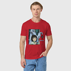 Футболка хлопковая мужская Haku & Sen, цвет: красный — фото 2
